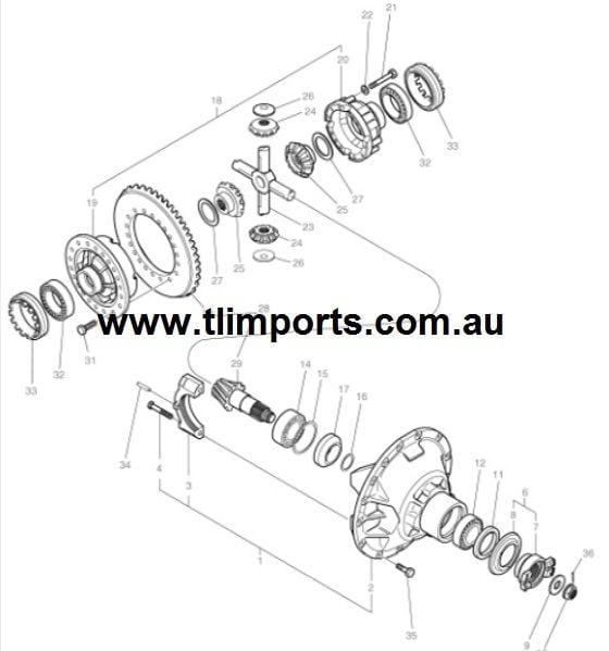 Hyundai Loader HL770 - Crown Wheel & Pinion Hyundai Loader HL770 - Crown Wheel & Pinion